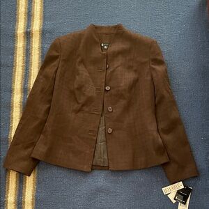 Larry Levine Dark Brown Women's Blazer